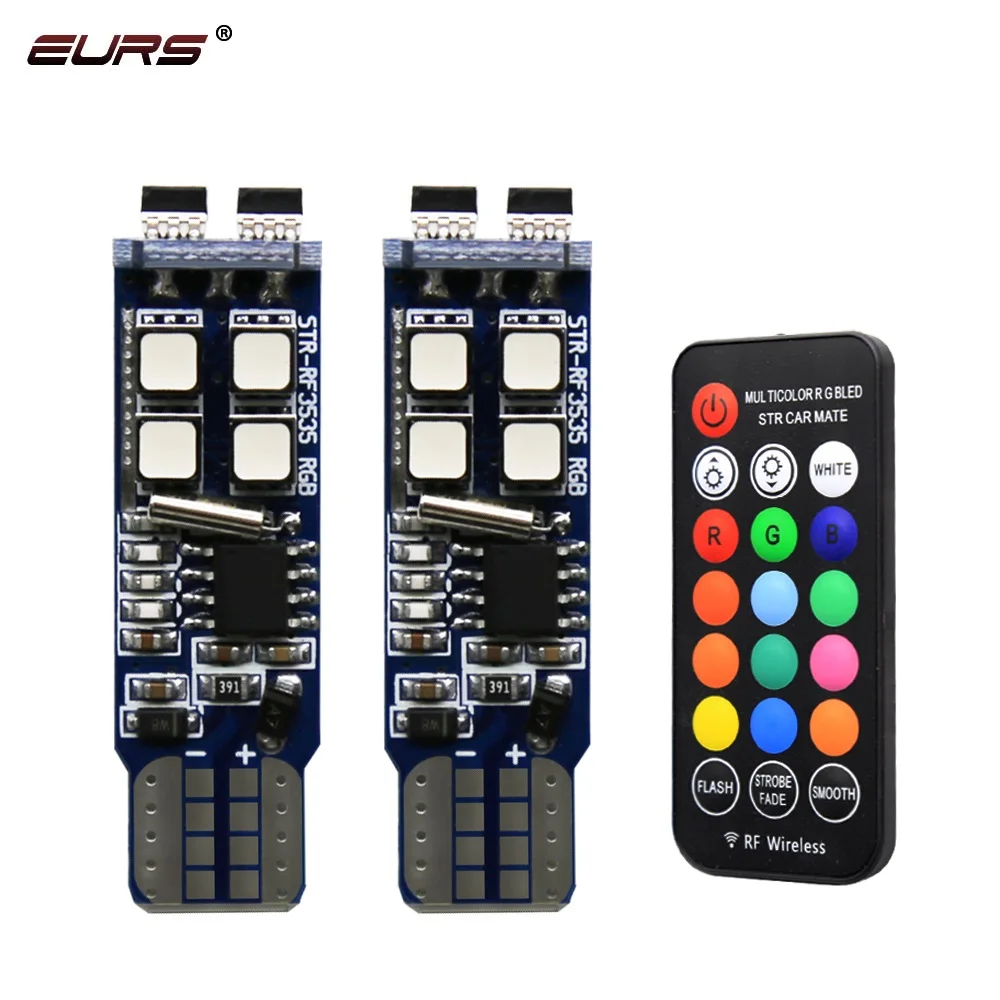 EURS Decode T10 5630 10smd 200LM super bright led car license plate lights canbus remote control t10 led lamp