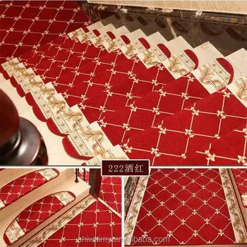 Weinrot Raster Oval Treppen Teppich Fur Luxus Hotel Buy