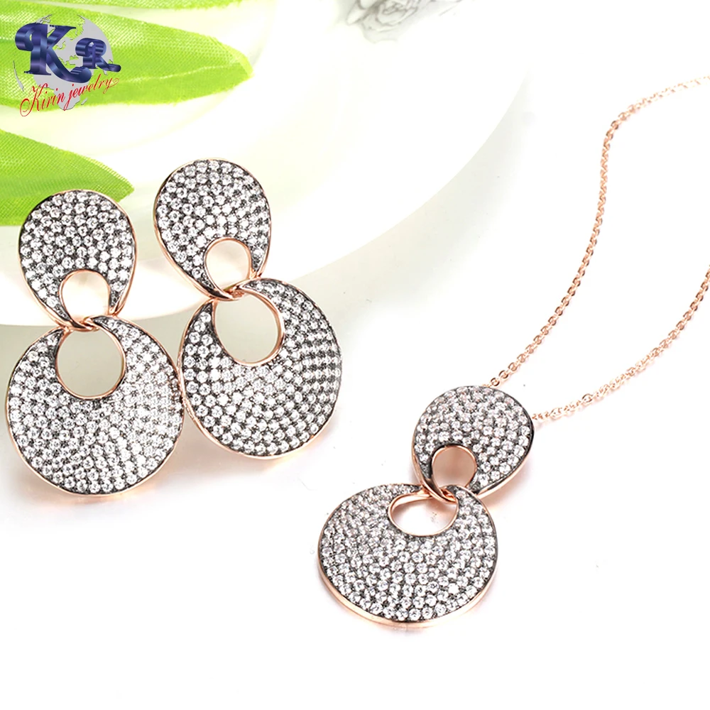 

Fashion Earring Pendants Charms Stainless Steel Jewelry Set for women