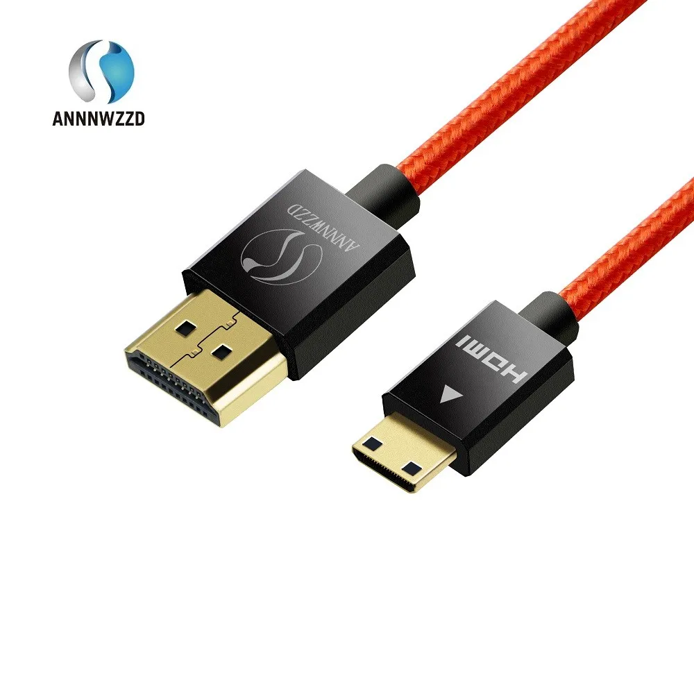 Mini HDMI to HDMI Cable compatible with HDMI (Ultra HD, 4K, 3D, Full HD, 1080p, HDR, ARC, Highspeed with Ethernet) - ANKUX.COM