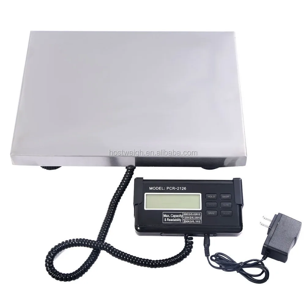 Smart Weigh Digital Heavy Duty Shipping and Postal Scale with Durable  Stainless Steel Large Platform 440 lbs Capacity x 6 oz Readability 