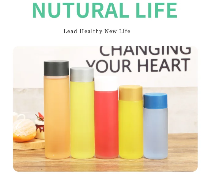 Clear Voss Shape Glass Mineral Water Bottle With Cap For Beverage Buy