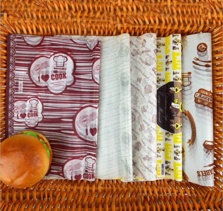 
Greaseproof Hamburger Paper;Exported Hamburger Wrap 