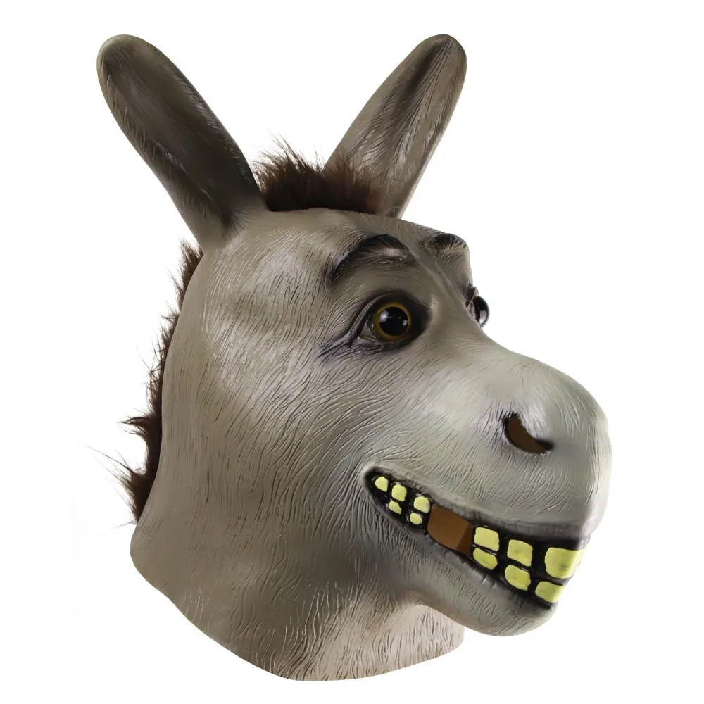 Molezu Toys Custom Latex Animal Donkey Mask,Halloween Carnival Cosplay ...