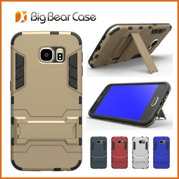 Phone accessory combo pc tpu stand armor case mobile phone cover for Samsung Galaxy S6 G9200