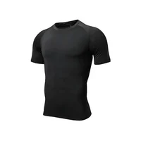 

Cheap custom tight quick dry fitness men short sleeve running training t shirt