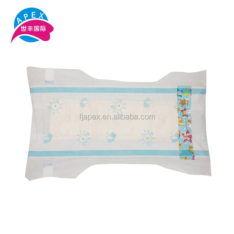 Comfortable leak guard disposable stock lots cloth like beauty baby diapers