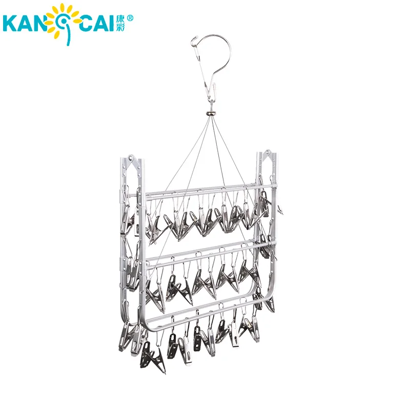 Foshan Wholesale Aluminum Wall Mounted Clothes Horse Drying Rack For