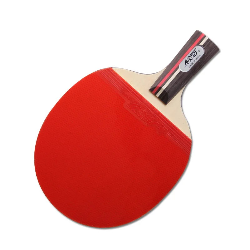 

Sample Yinhe 02B Pure Wood Long Handle Semicircle Racket Cover Fast Attack Table Tennis Bat, Red+black