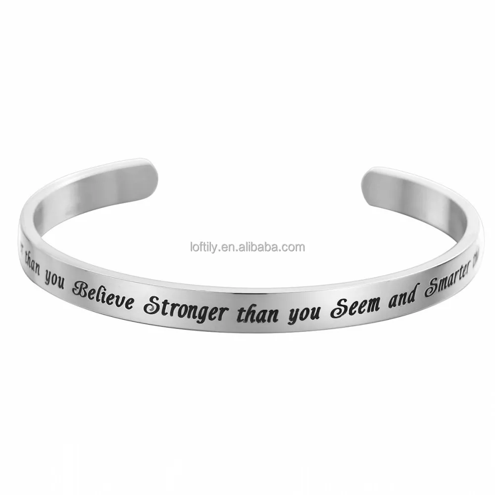 

Fashion Women Stainless Steel Cuff Gemston Charm Engrave inspirational Chain Bangle Bracelet, Rose gold & gold customization