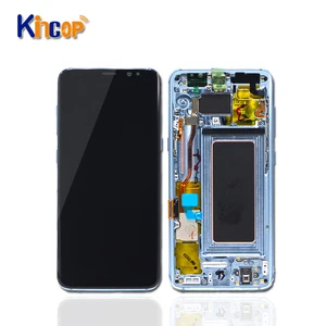 AMOLED Original For Samsung mobile phones LCD, for Samsung Galaxy S8 LCD assembly, for Samsung S8 Display G950 G950F with frame