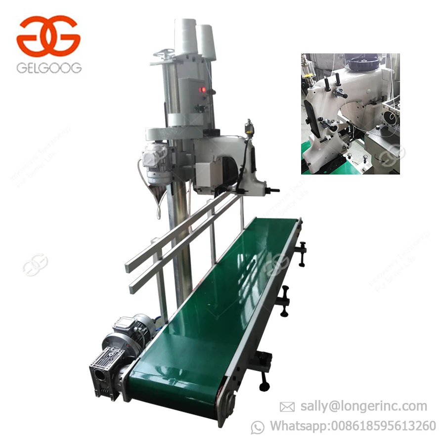 Gelgoog Equipment Sewing Closing Paper Nylon Cotton Woven Grain Bag Sealer Plastic Rice Bag
