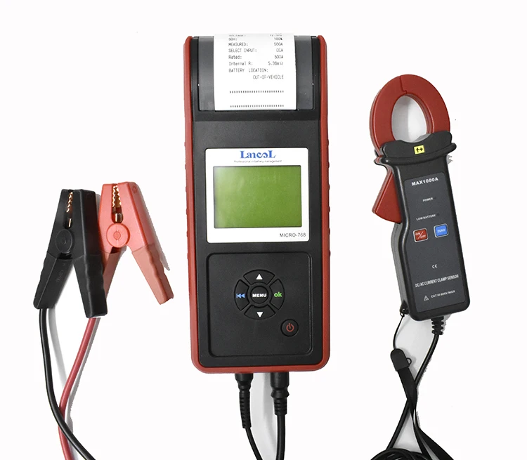 12v Battery Tester,Car Diagnostic Tools Micro768a With Clamp Meter