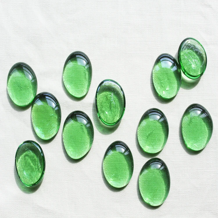 Green Flat Glass Marbles Gems For Vases Home Decoration Buy Flat