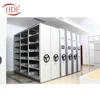 Compact mobile high-bay shelving metal filing rack system dense ark mobile shelves