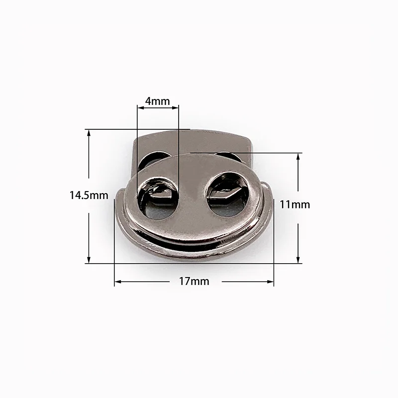 
Promotional Gun color spring rope lock stopper zinc metal spring cord lock stopper 