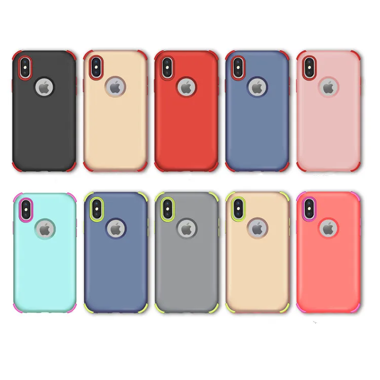 

Fashion Anti Fall Mobile Phone Case For LG Stylo 5 Hard PC Case Soft TPU 3 IN 1 Cell Phone Cove For LG Stylo 4, Multi