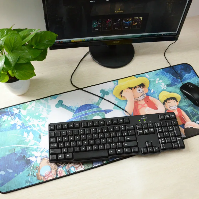 

High Quality Extended Gamer Mouse Pad With Custom Logo, 30*80*0.3cm customized color