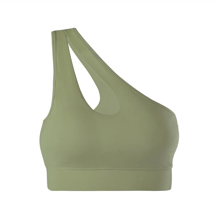 

Wholesale Youth No Bounce Ropa Gimnasio Gym Tops For Ladies One Shoulder Sports Bra