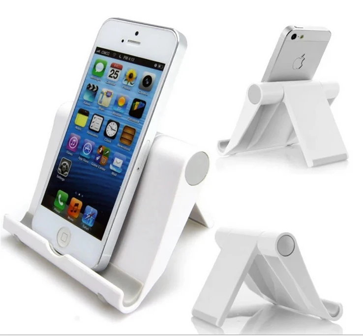 

Holder for Universal Mobile Phone Stand foldable phone Holder for Tablet PC, White