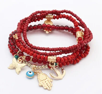 

Summer fresh multi-layer beaded bracelet accessories for women, N/a