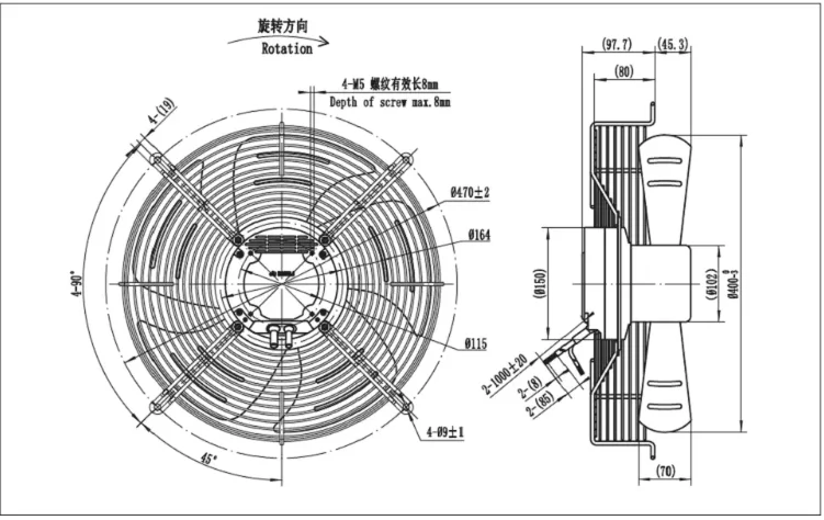 Axial Fan, 400, 16in - detail 6