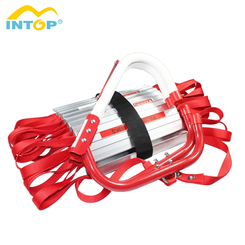 good quality aluminum folding fire escape rope ladder for rescue