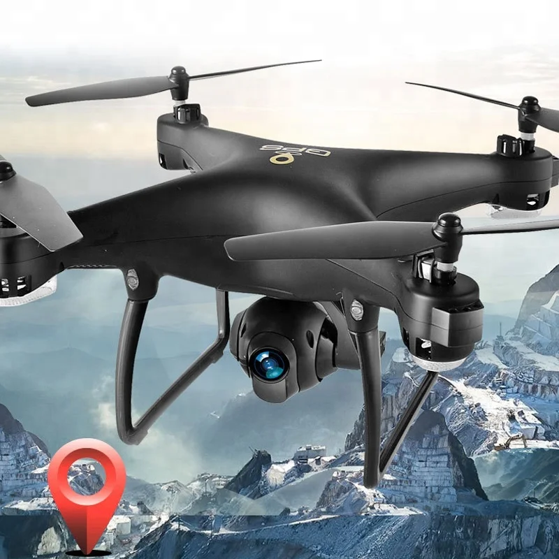 

DWI Dowellin Wifi Real-time Drone GPS Follow Me Mode With Video Camera, Red black