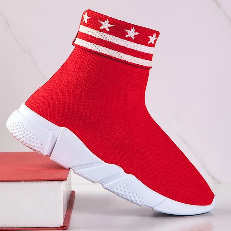 

2021 Wholesale Breathable Comfortable Soft Knit Sports Shoes For Male