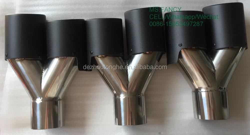 
Akrapovic dual carbon fiber exhaust muffler tip 