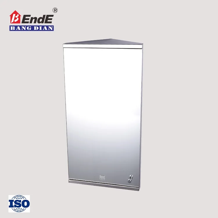 
Simplicity design modern style stainless steel bathroom mirror corner cabinet triangle corner bathroom cabinet 