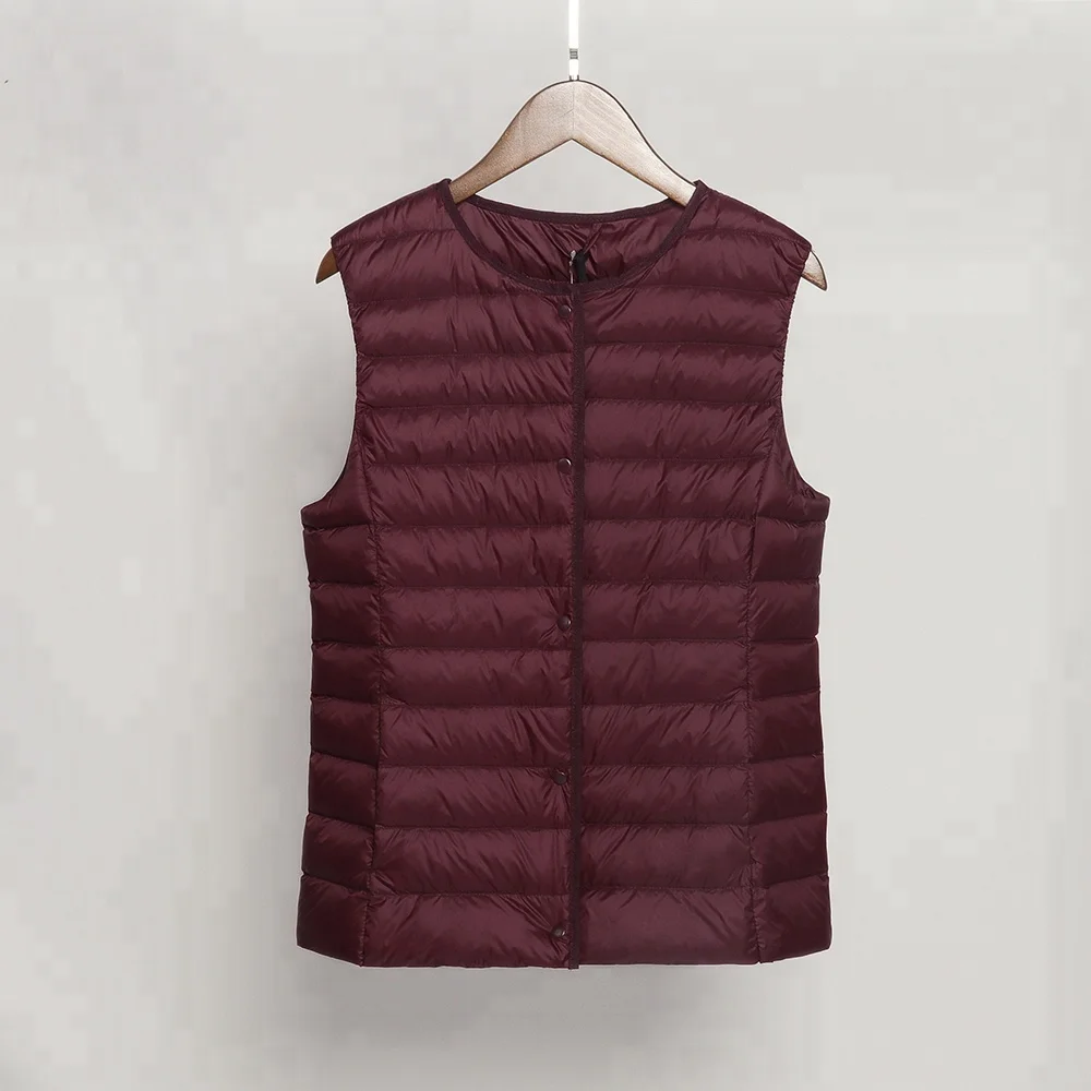 
Winter New Sleeveless Women Duck Down Vests Outdoor 