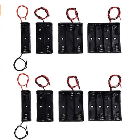 1.5v Aa Aaa Er14505 Plastic Battery Holder With Cover Switch And Lead