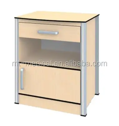 New types of Hospital furniture high quality cabinet with over bed table