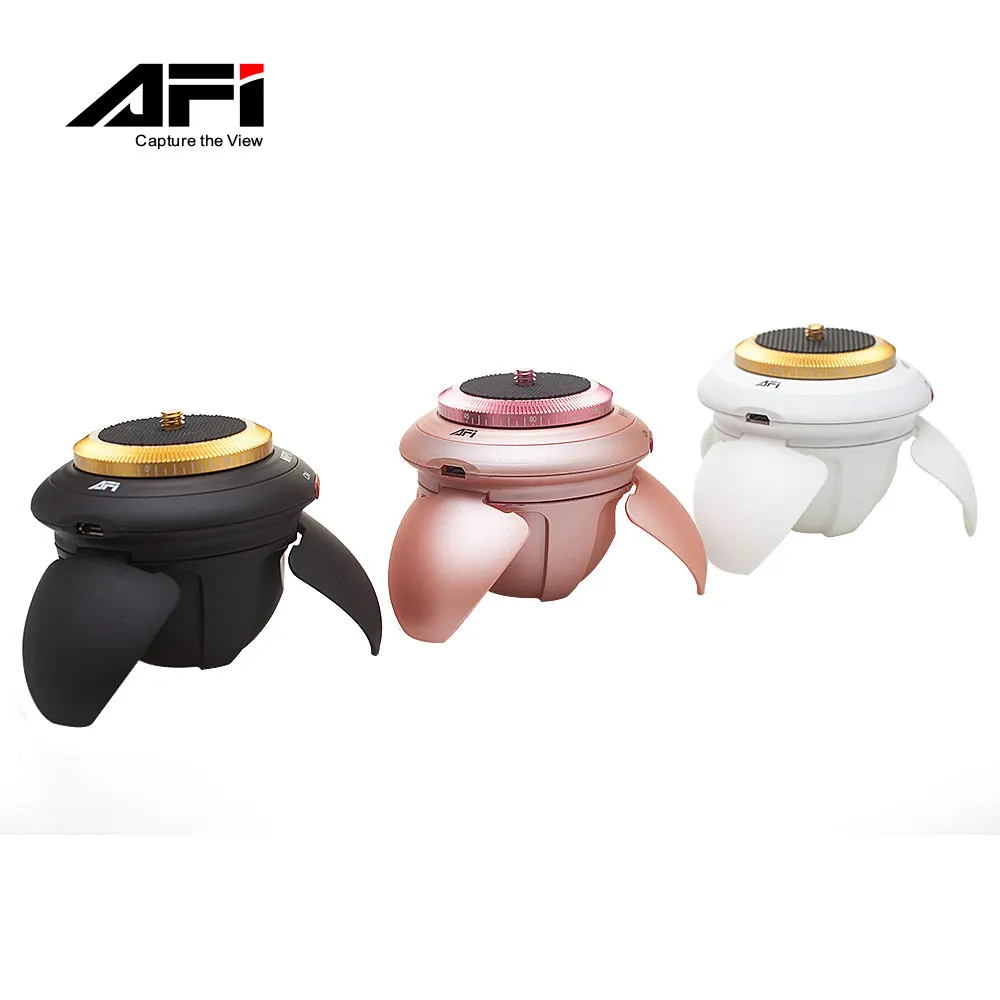 

AFI electronic colorful panoramic head MRP01 with time lapse function for smart phone, Black;pink;white