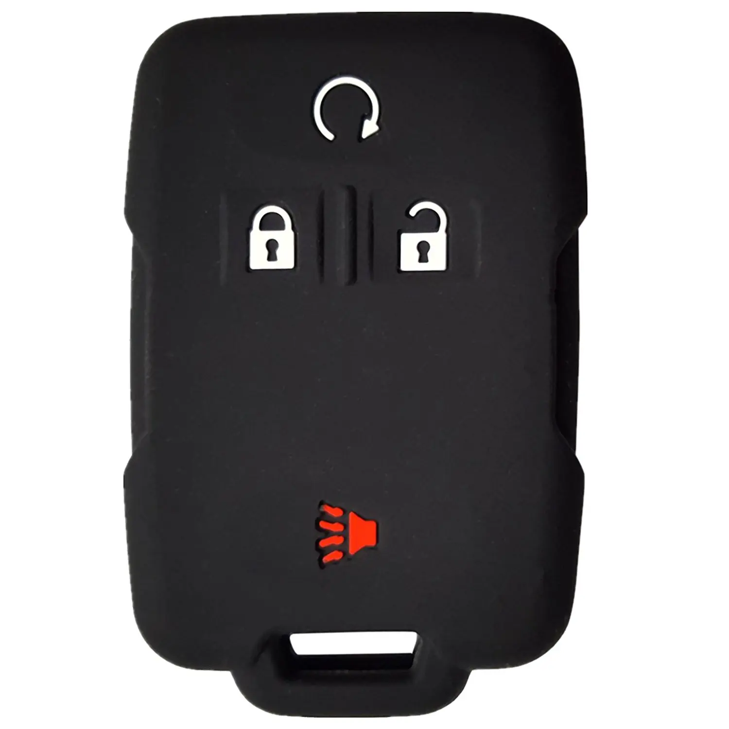KAWIHEN Silicone Key Fob Cover Case Protector Smart Remote Control Shell Keyless Entry Case Holder Cover For Chevrolet Silverado 1500 2500 HD 3500 HD Colorado Tahoe Suburban Gmc Yukon Sierra 1500