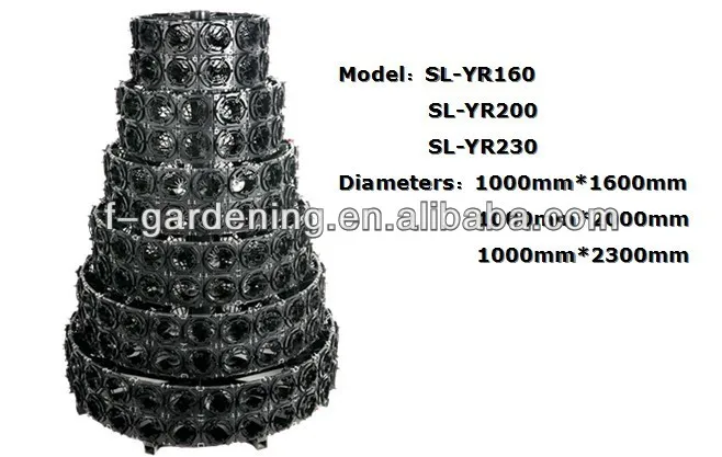 Garden Tower Grow System Green Garden Sl-yr160 Flower Tower Planter