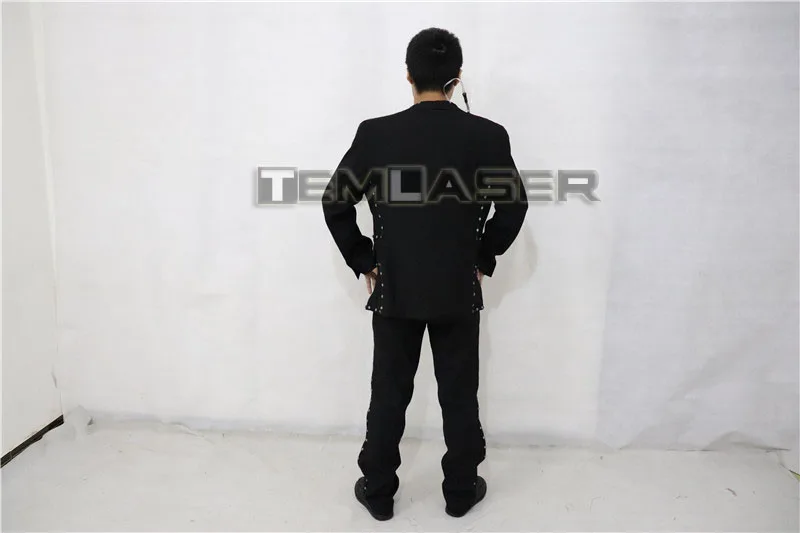 Men's Full-Color Digital LED Illuminating Jacket for Performance