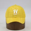 Wholesale custom fence caps for baseball field running hat dry fit cap hemp hats 6 panel Embroidered blue sport
