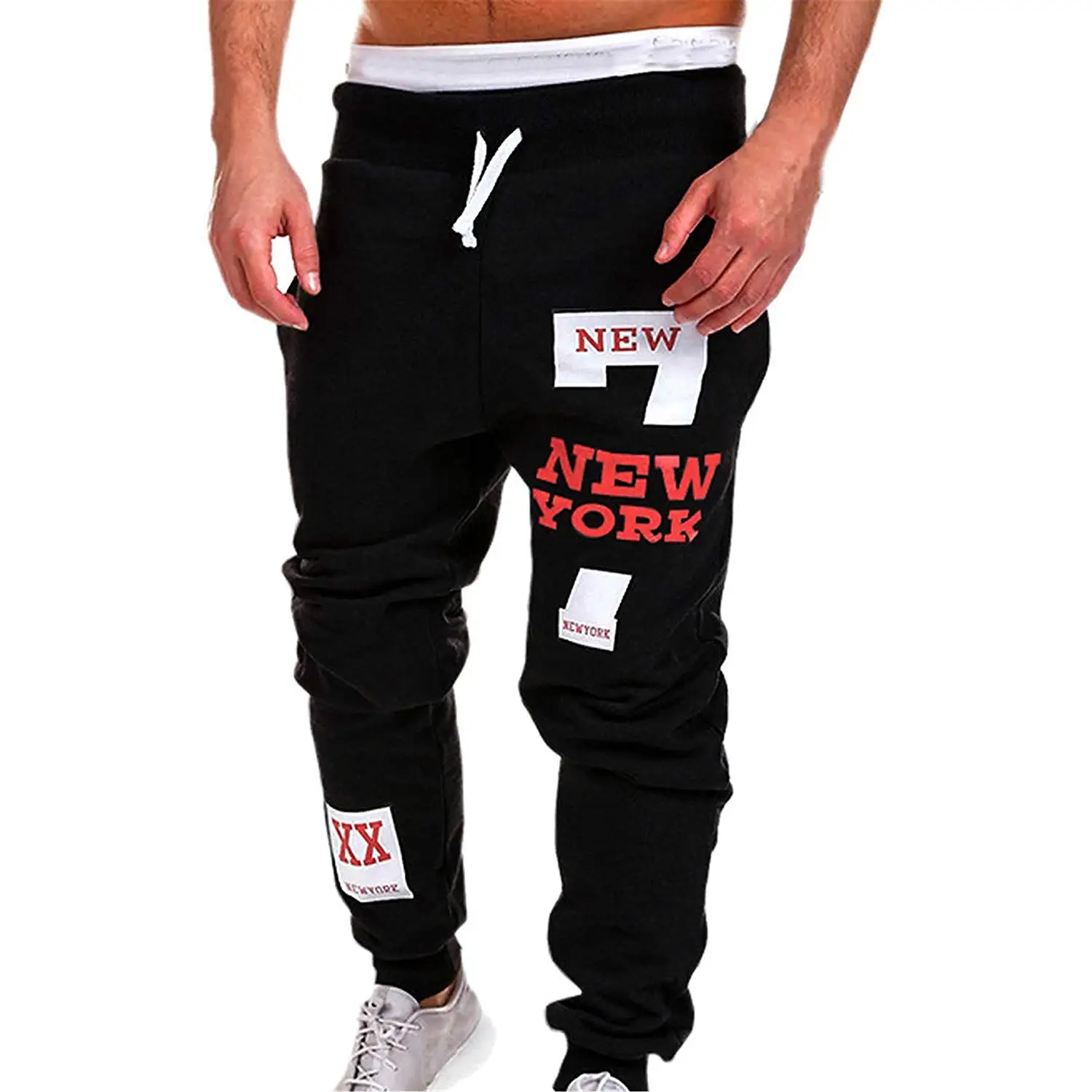 M/&S/&W Mens Active Relaxed Fit Drop Crotch Harem Pant with Pockets