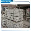silver grey split face granite pillars