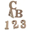 26 English Letters Arabic Numerals Log Color Home Decoration Wooden Ornaments