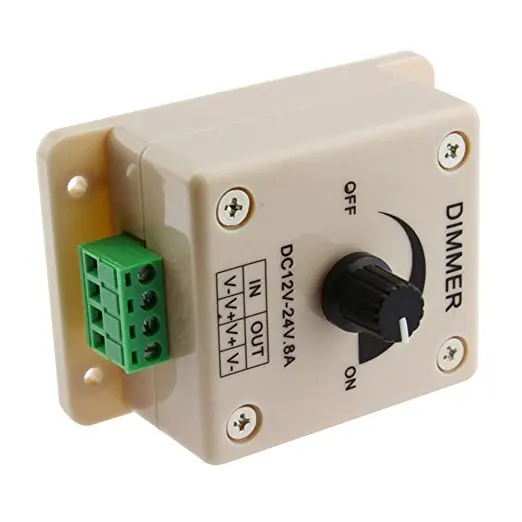 Hot sale PWM Dimming Dimmer Controller Switch For LED Lights or Ribbon 3528 strip 12V 8A Dimmer