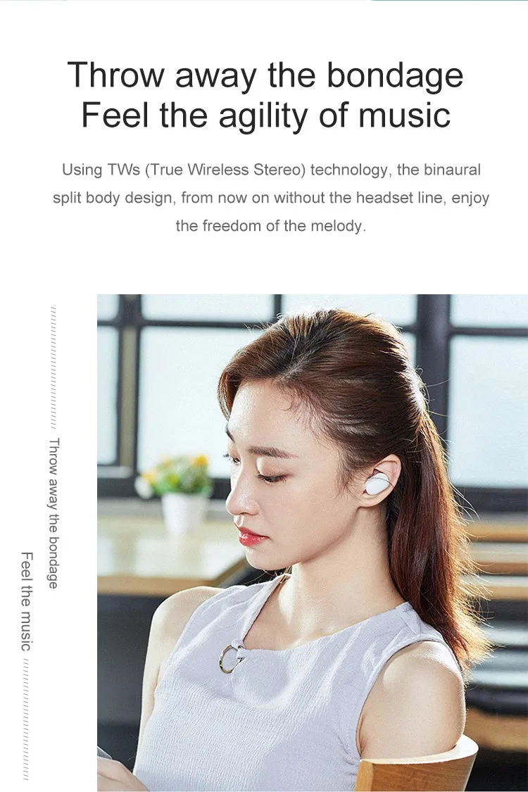 xiaomi mi AirDots invisible wireless bluetooth sport earphone for sale - ANKUX.COM
