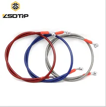 Гоночный Универсальный 800 мм-1400 мм Мотоцикл Байк Плетеный Стальной гидравлический усиленный тормозной магистраль сцепления Масляный шланг трубки