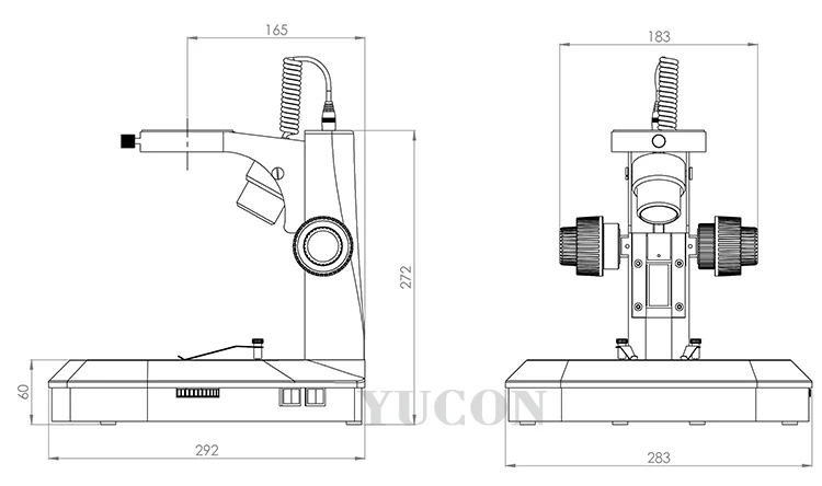 YCD4J China factory prices track stand stereo zoom microscope stand