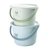 custom printing kitchen plastic water pail with handle and lid