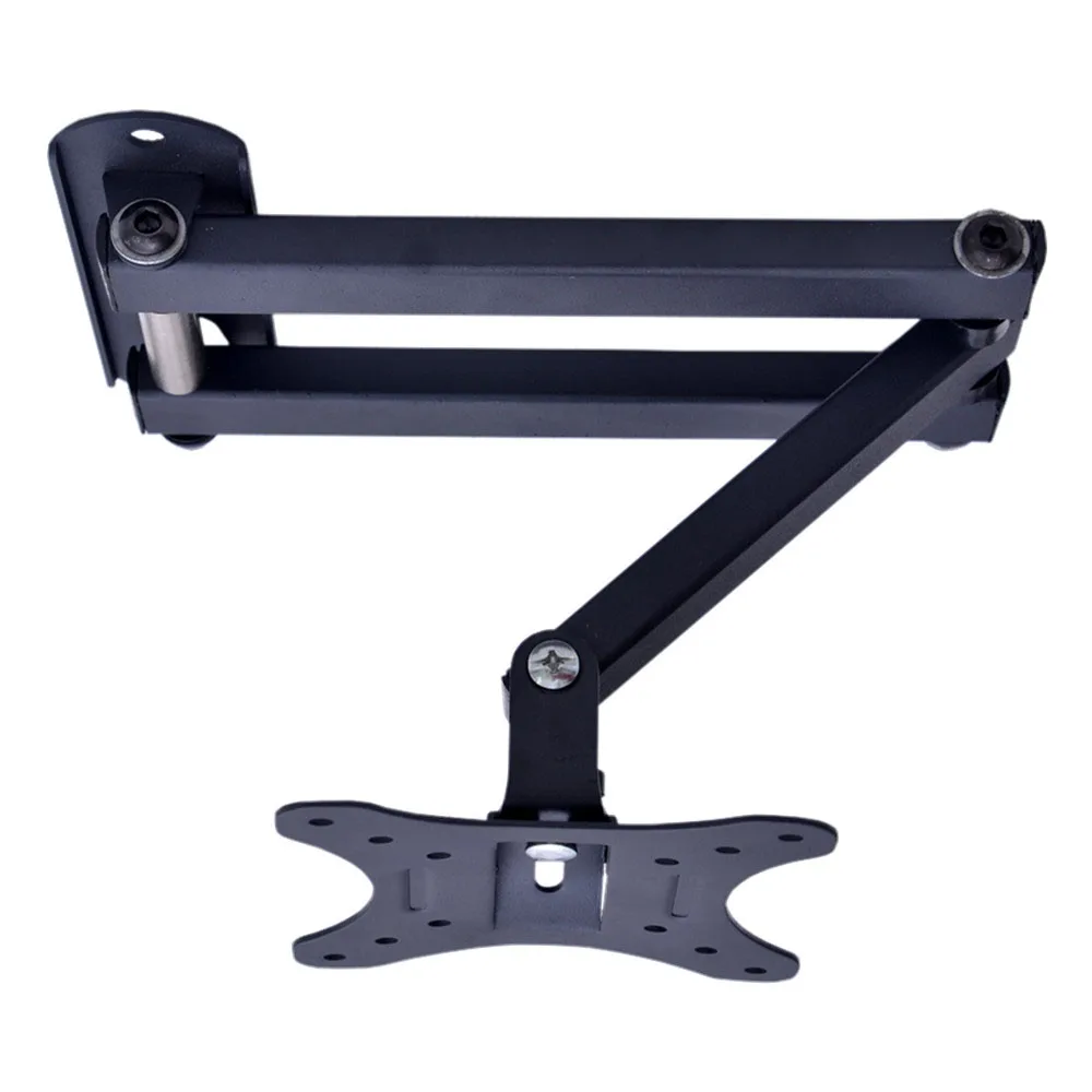 
Adjustable Universal Articulating Tilt Swivel Plasma Sliding Arm Black Full Motion Steel LCD LED Flat TV Wall Mount 
