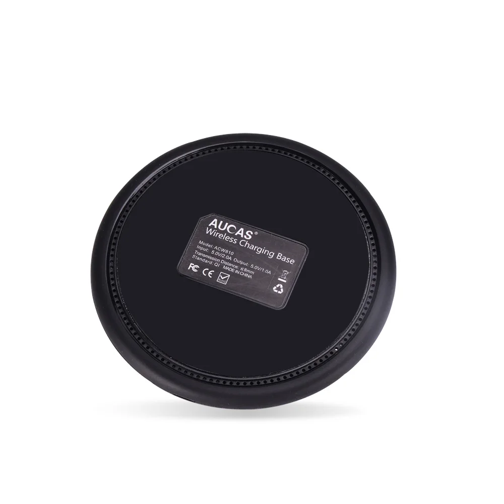 

Mobile Phone QI Horizontal 5V/2A PC+ABS+Silicone Wireless Charger Pad