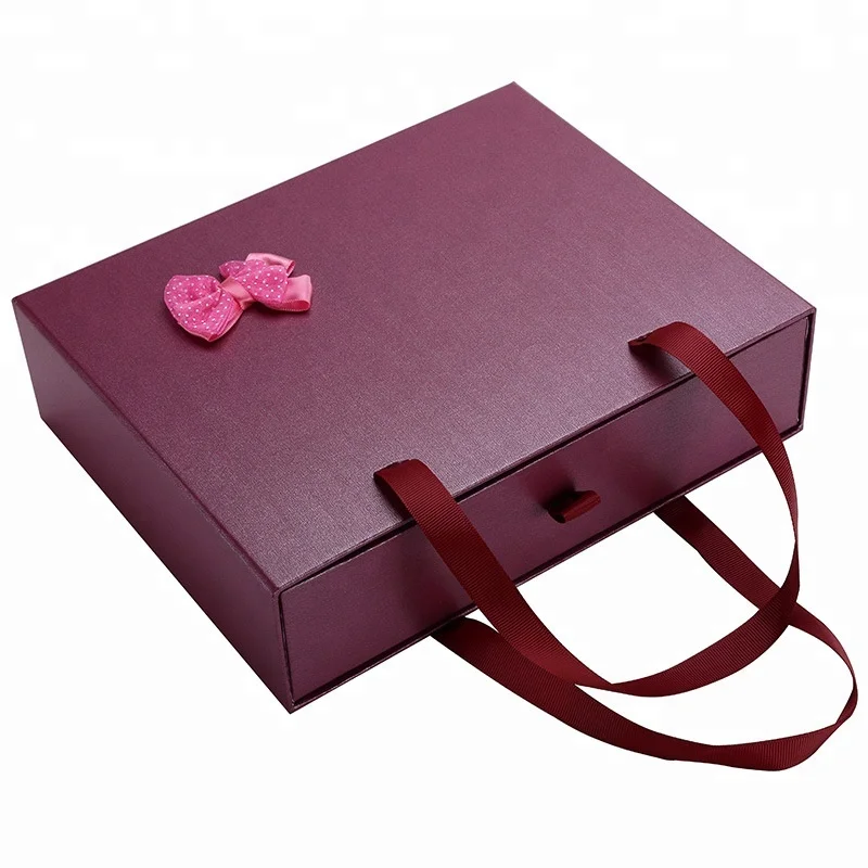 Customized Pajama Package Box Drawer Gift Box With Handle Buy Pajama